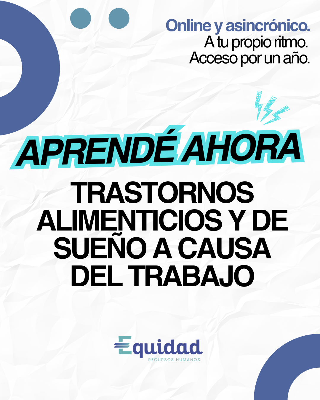 Trastornos alimenticios y de sueño a causa del trabajo